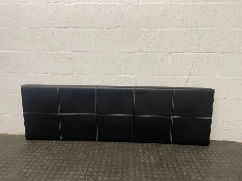 Black Queen Size Headboard With White Print - 2ndhandwarehouse.com