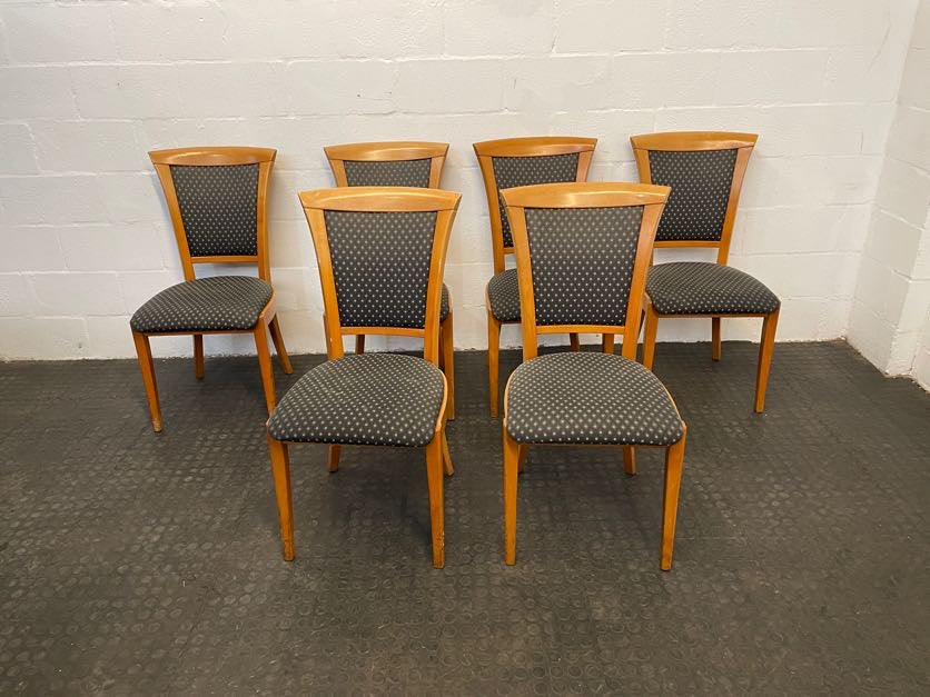 Oak Wood Printed Dining Chair - PRICE DROP - 2ndhandwarehouse.com