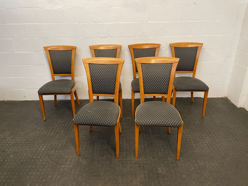 Oak Wood Printed Dining Chair - PRICE DROP - 2ndhandwarehouse.com