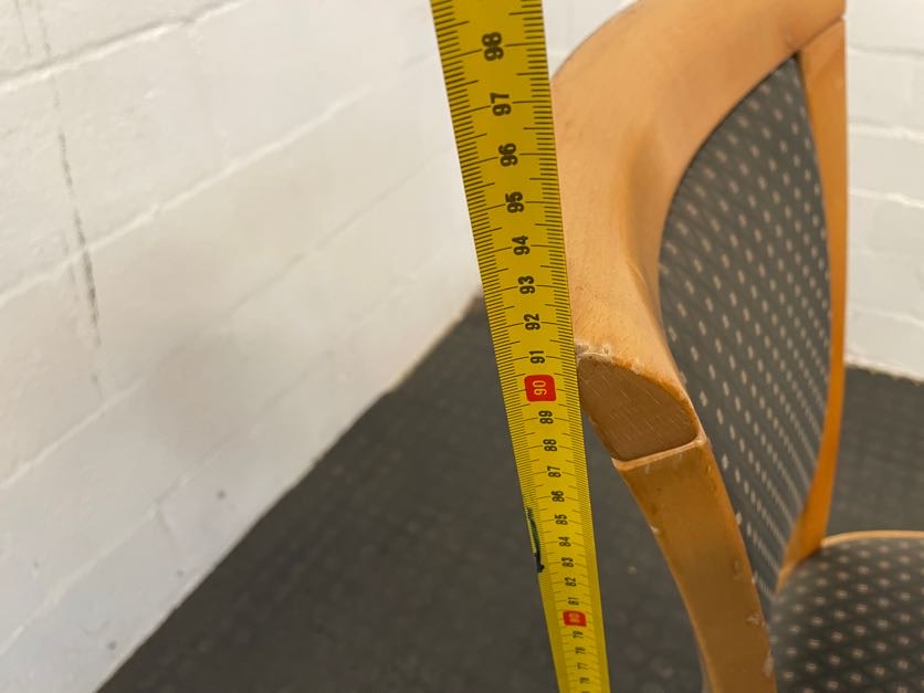 Oak Wood Printed Dining Chair - PRICE DROP - 2ndhandwarehouse.com