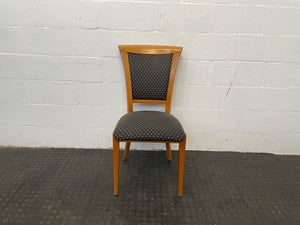 Oak Wood Printed Dining Chair - PRICE DROP