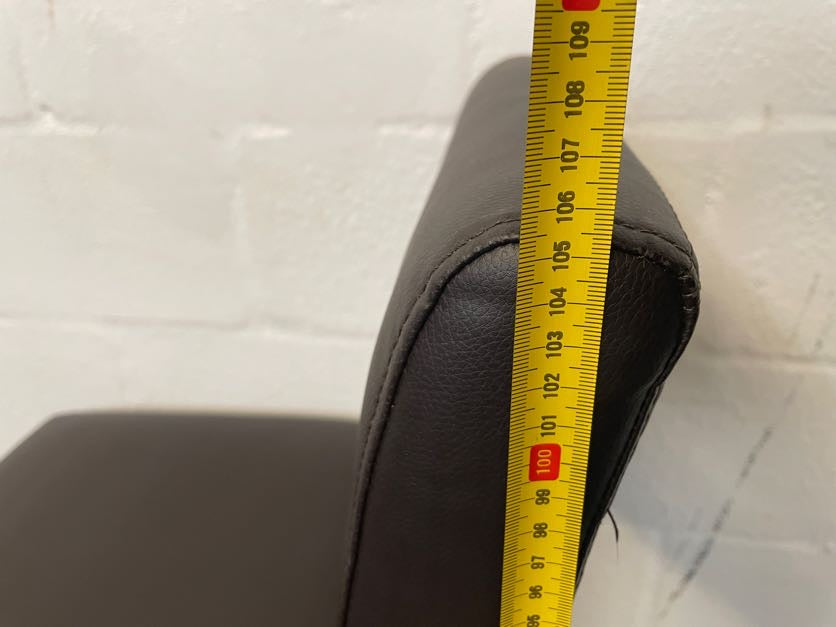 Brown Pleather Wood Bar Stool - PRICE DROP