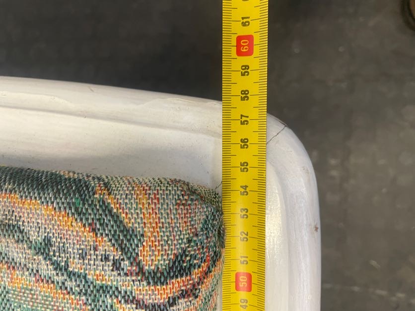 Green Print Padded Wooden Bench Seat