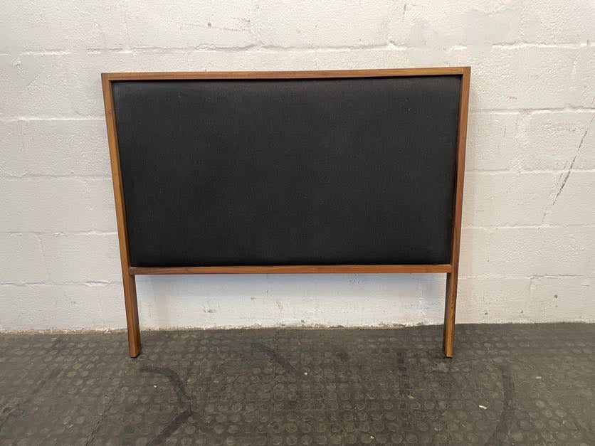 Wooden Black & Brown Three Quarter Headboard