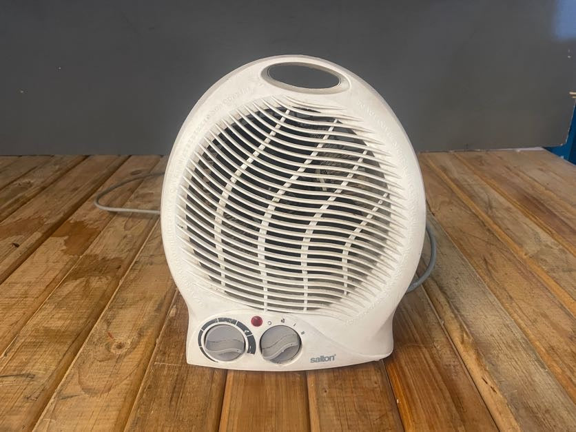 White Salton Fan Heater SFH03 - PRICE DROP | 2ndhandwarehouse.com