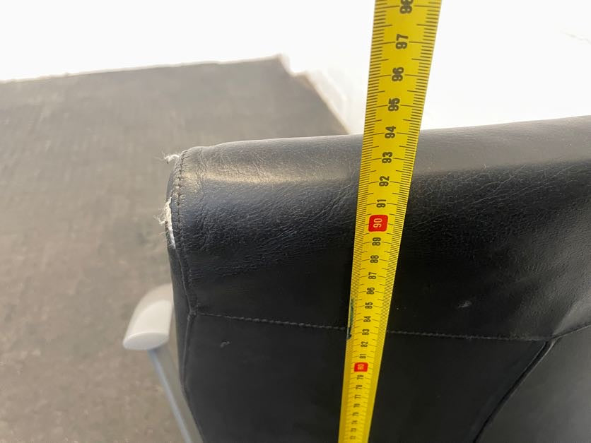 Grey Frame Pleather Visitors Chair - PRICE DROP - 2ndhandwarehouse.com