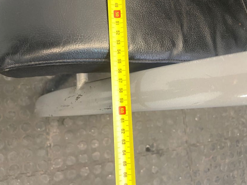 Grey Frame Pleather Visitors Chair - PRICE DROP - 2ndhandwarehouse.com