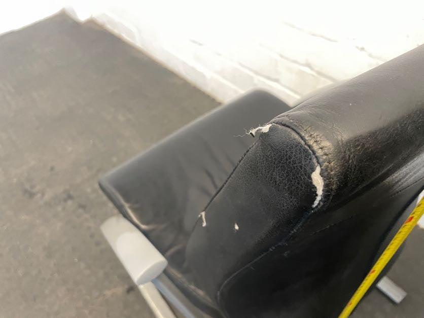 Grey Frame Pleather Visitors Chair - PRICE DROP - 2ndhandwarehouse.com