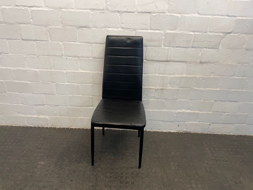 Black Lined Dining Room Chair - PRICE DROP - 2ndhandwarehouse.com