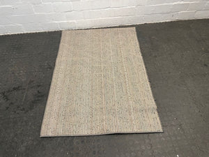 Grey & White Print Carpet 145cm x 96cm - PRICE DROP