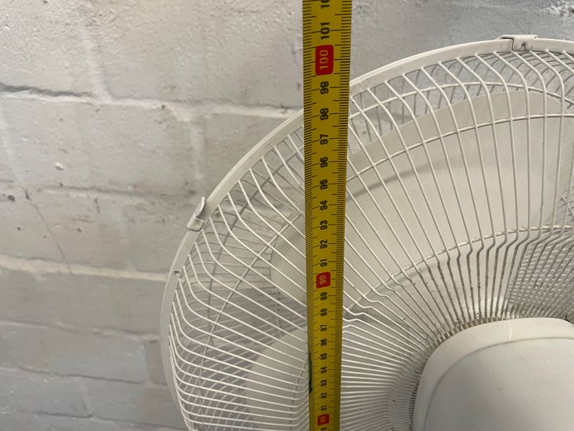 White Logik Floor Standing Fan 40cm
