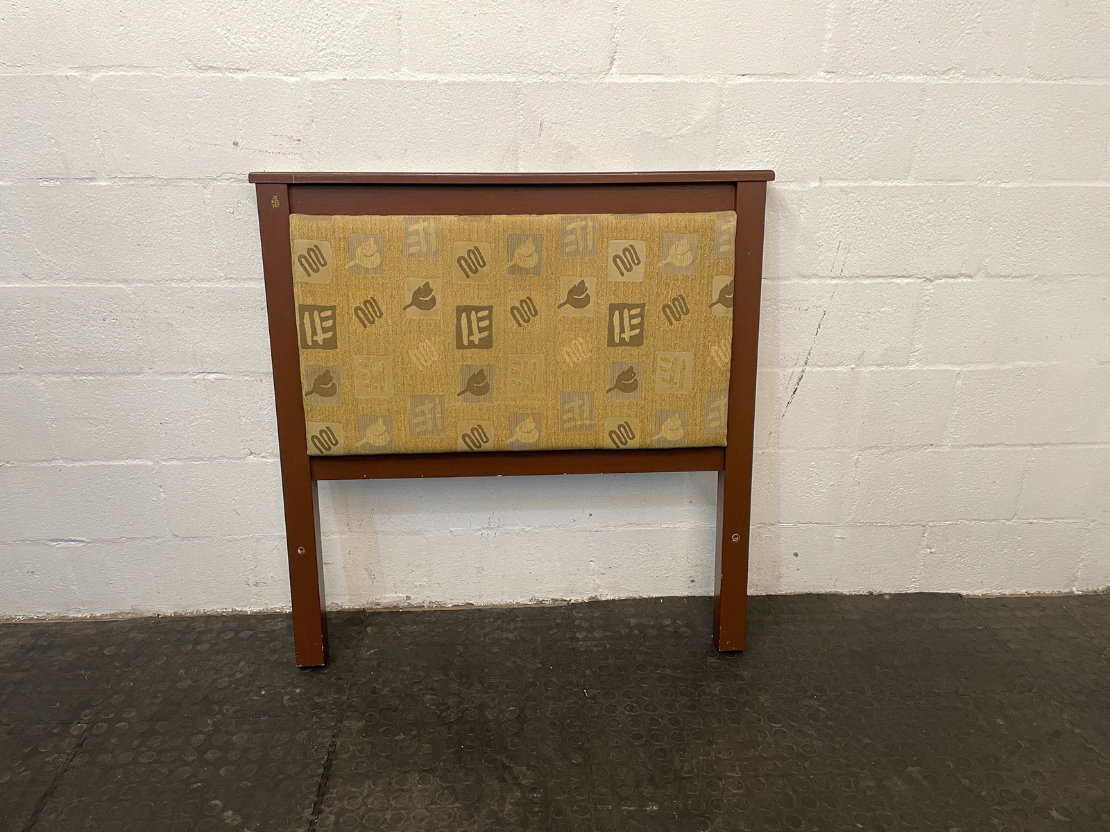 Brown Printed Single Wooden Headboard