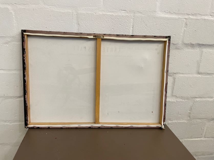 Black And White Airplane Postal Print Canvas