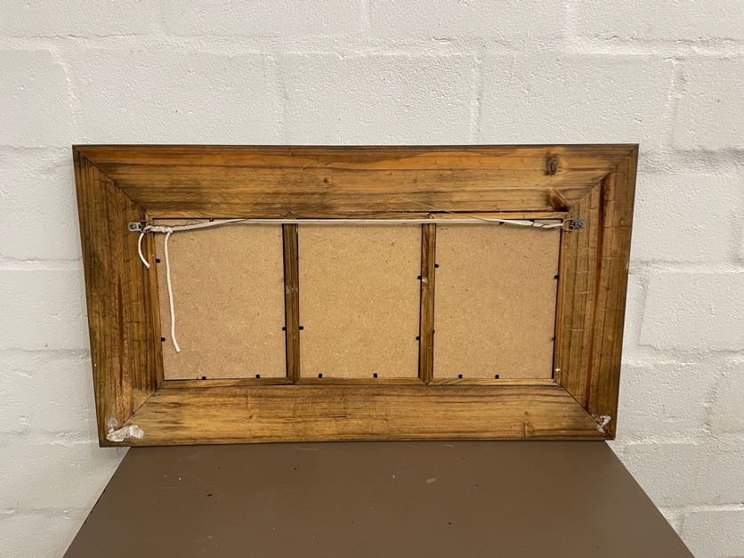 3 In 1 Brown Wooden Framed Art