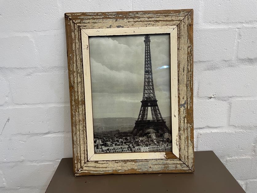 Rustic Eiffel Tower Frame