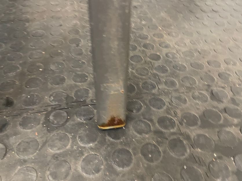 Grey Steel Frame Patio Chair