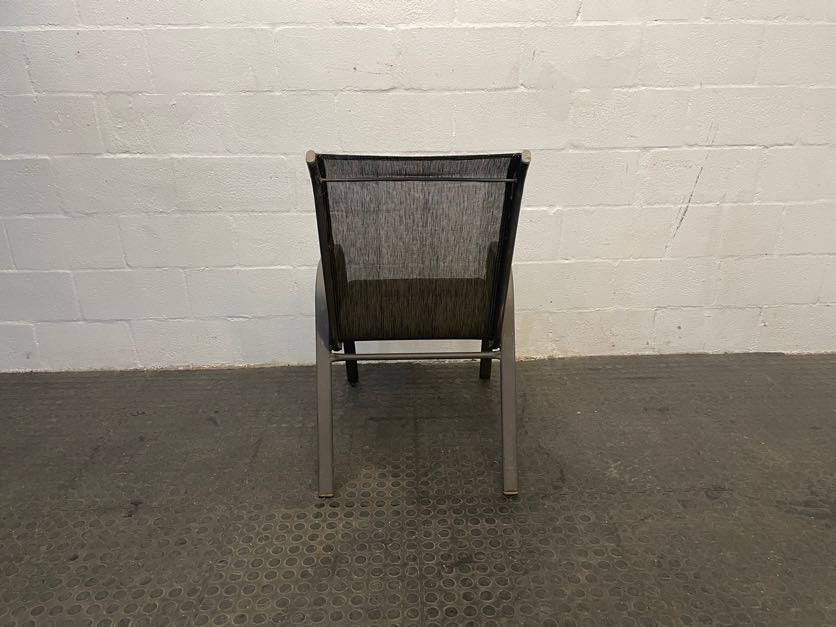 Grey Steel Frame Patio Chair
