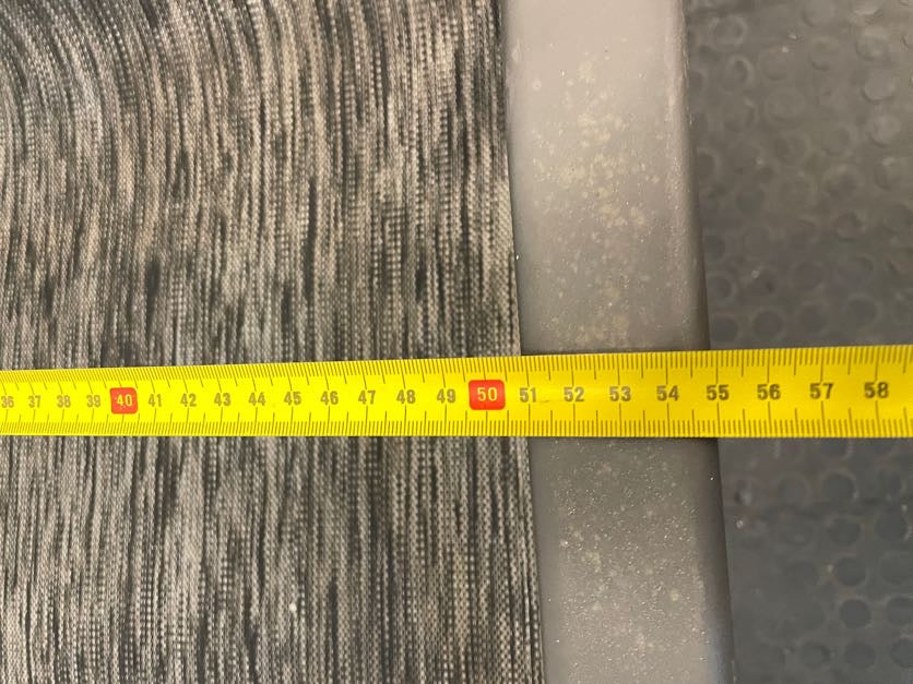 Grey Steel Frame Patio Chair