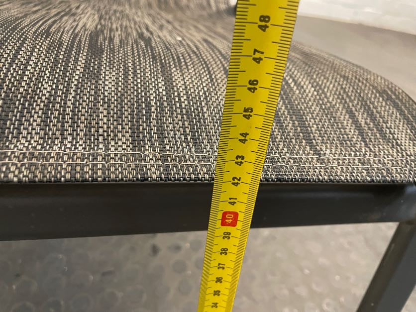 Grey Steel Frame Patio Chair