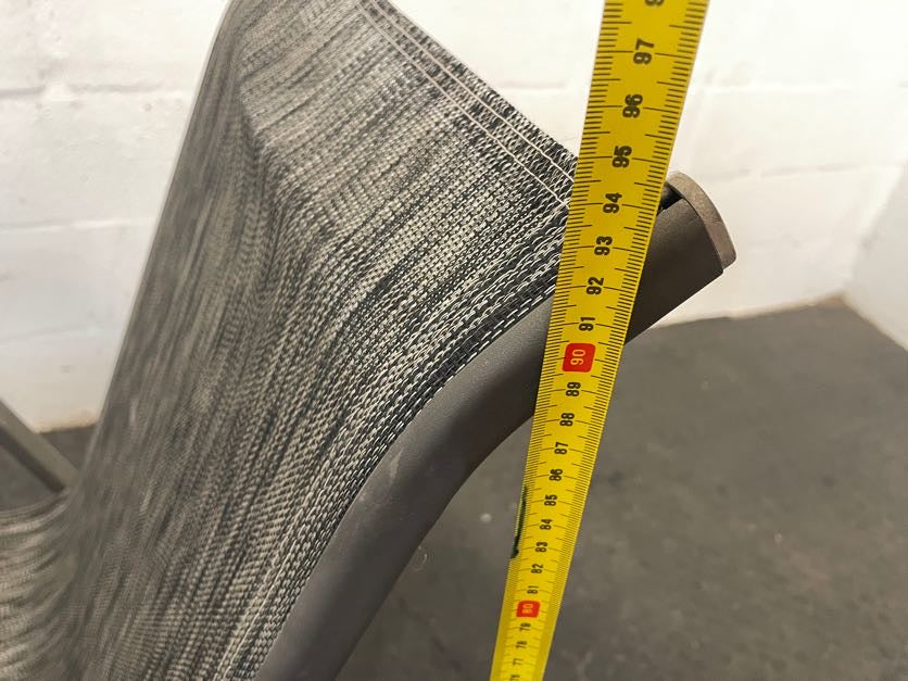 Grey Steel Frame Patio Chair