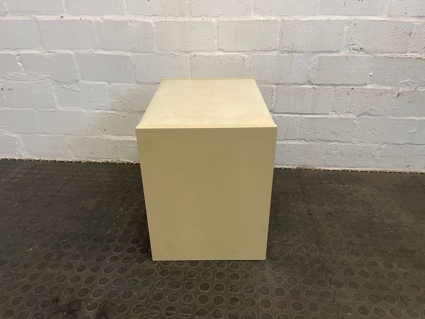 Cream Wooden Bed Side Table - PRICE DROP