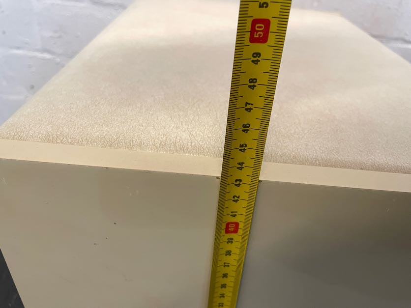 Cream Wooden Bed Side Table - PRICE DROP