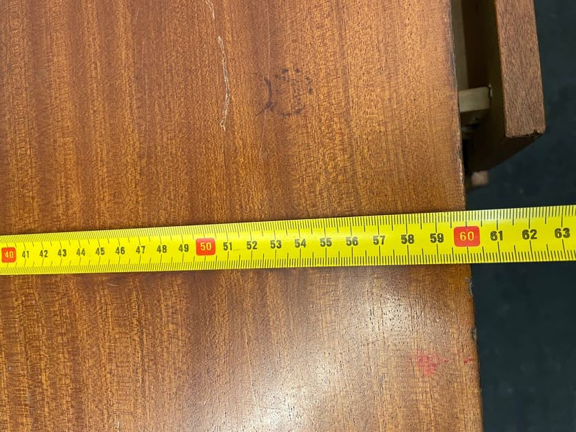 RHS 3 Drawer Desk (Chipped Edge)