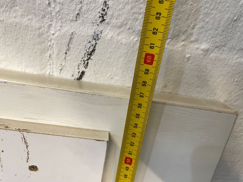 White Wooden King Size Headboard