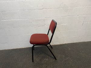 Maroon & Black Frame Visitors Chair - PRICE DROP