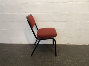 Maroon & Black Frame Visitors Chair - PRICE DROP