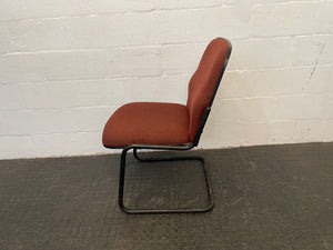 Maroon Print Visitors Chair - PRICE DROP