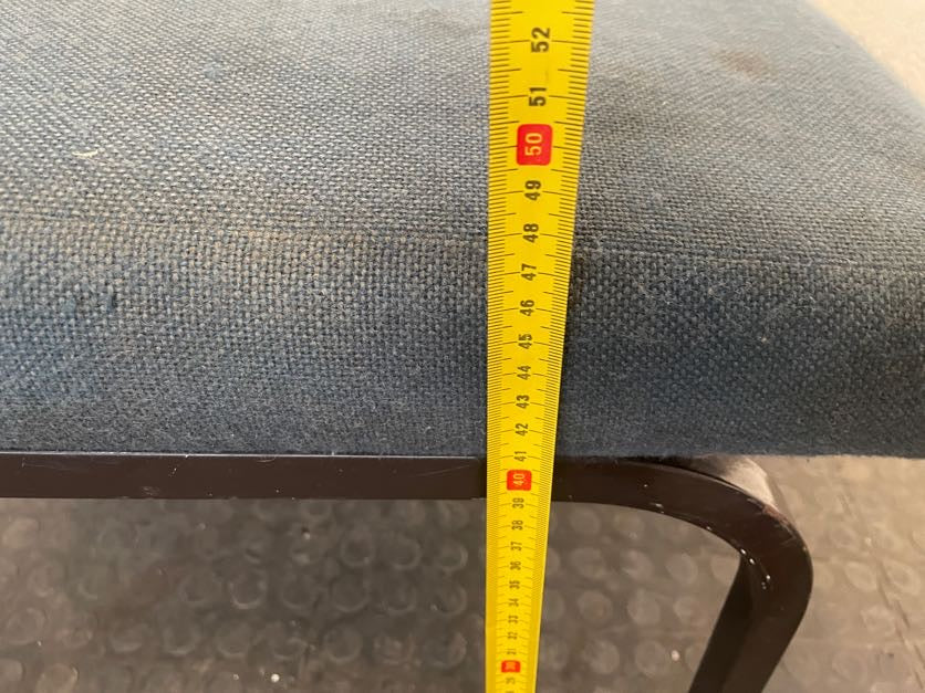 Blue Visitors Chair (Small Hole) - REDUCED - PRICE DROP