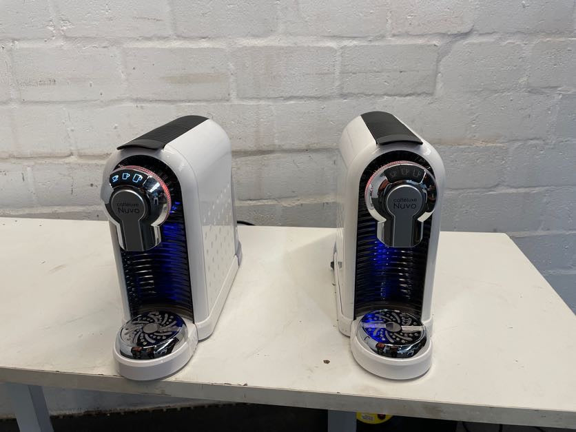 Cafféluxe Nuvo Nespresso Coffee Machine - small cracked container