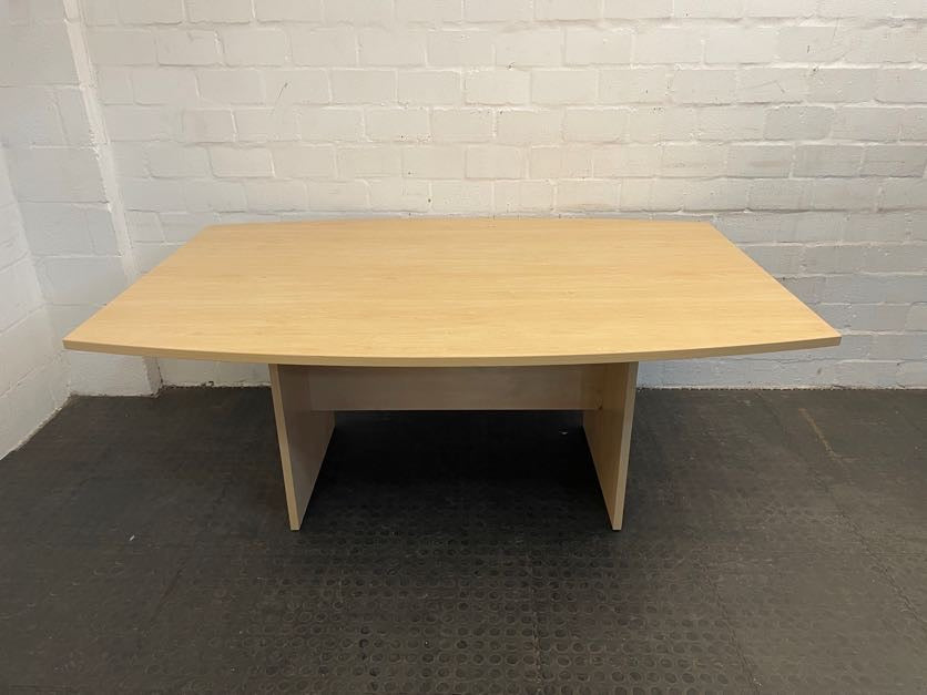 Light Oak Print Boardroom Table - REDUCED