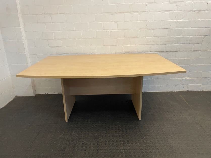 Light Oak Print Boardroom Table - REDUCED
