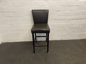 Brown Pleather Bar Stool (Peeled Material) - PRICE DROP