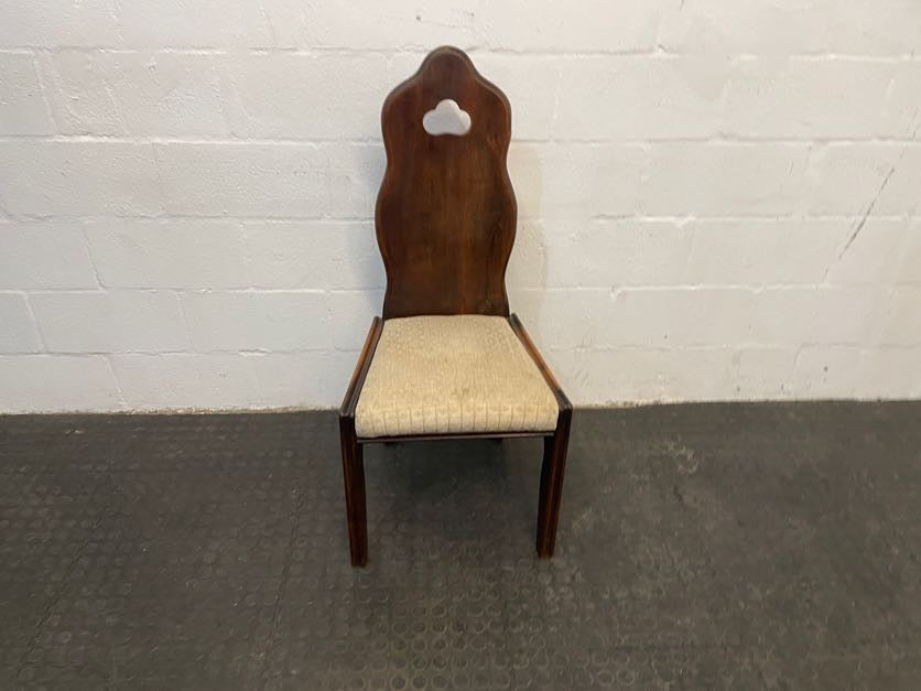 Dark Wood Back Dining Chair - PRICE DROP - 2ndhandwarehouse.com