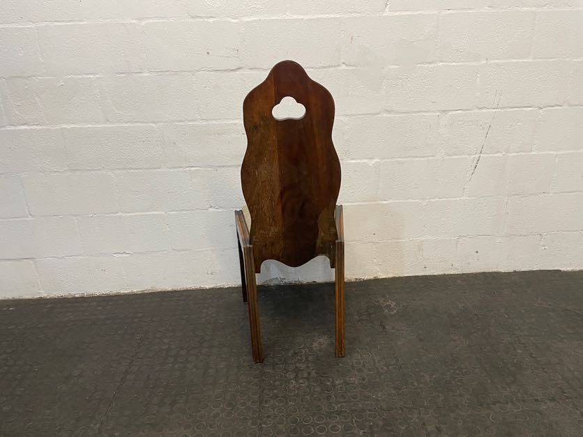 Dark Wood Back Dining Chair - PRICE DROP - 2ndhandwarehouse.com