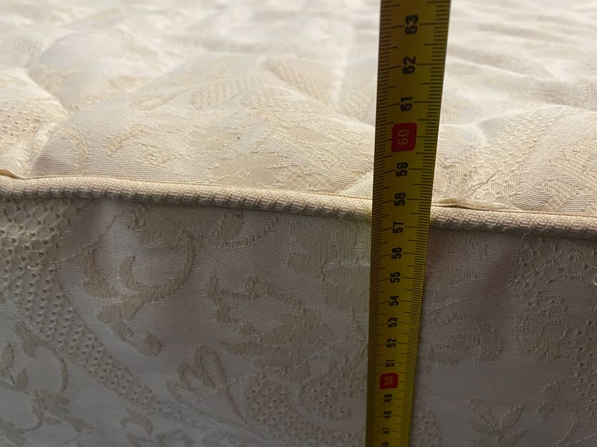 King Size Wooden Headboard & Base with Mattress