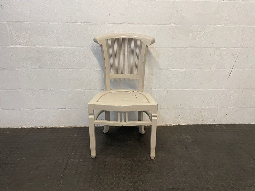 White Wooden Dining Chair - PRICE DROP