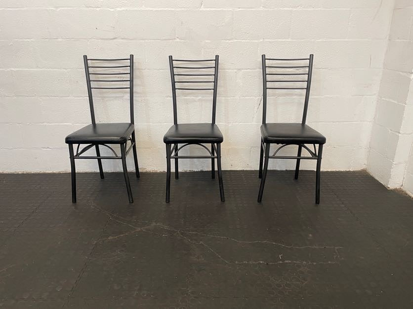 Black Steel Frame Dining Chair - PRICE DROP - 2ndhandwarehouse.com