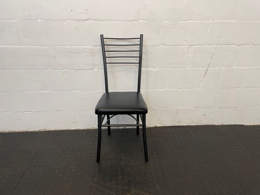 Black Steel Frame Dining Chair - PRICE DROP - 2ndhandwarehouse.com
