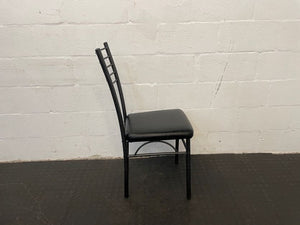 Black Steel Frame Dining Chair - PRICE DROP