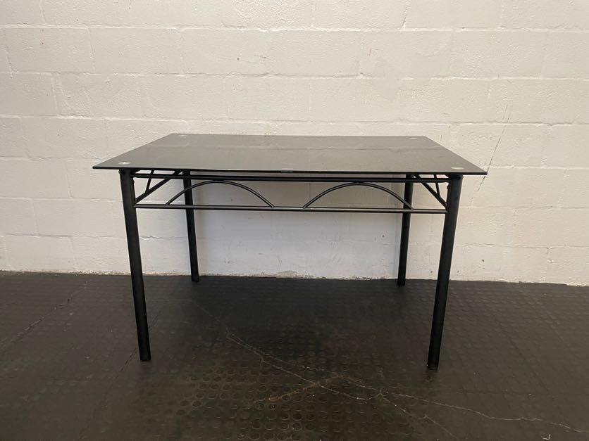Black Glass Top Dining Table