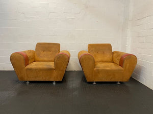 Suede Mustard 1 Seater Couch