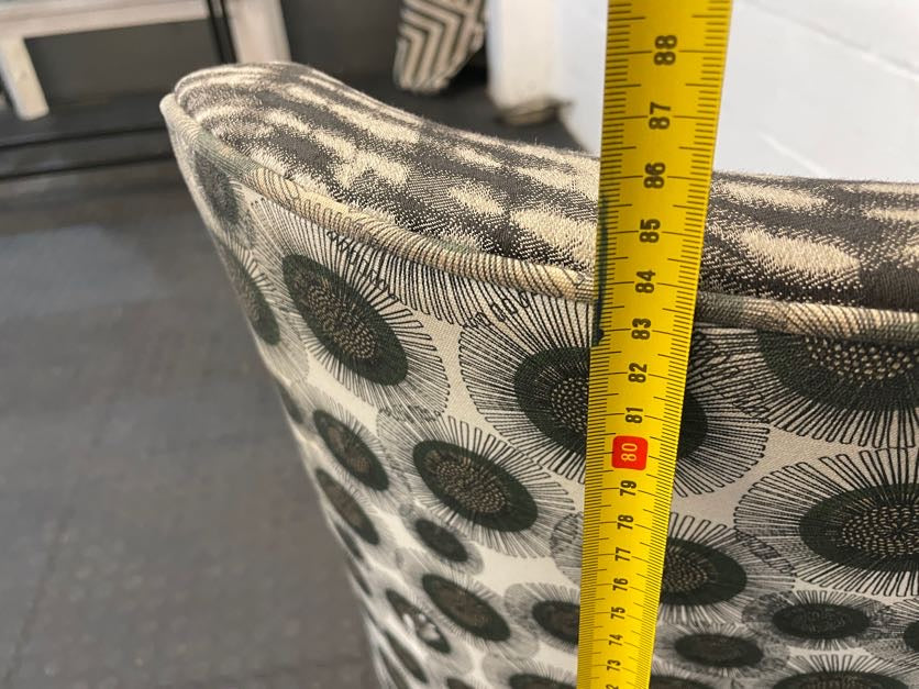 Printed & Oak Legged Dining Chair - PRICE DROP