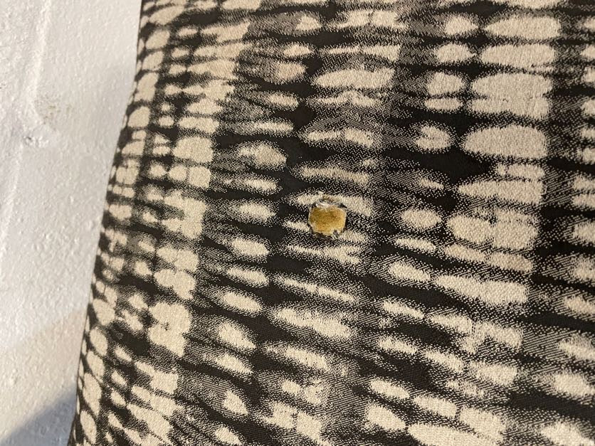 Printed & Oak Legged Dining Chair - PRICE DROP