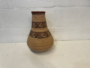 Woven African Print Vase