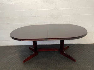 Cherry Wood Oval Extending Dining Table