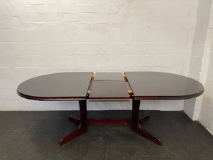 Cherry Wood Oval Extending Dining Table